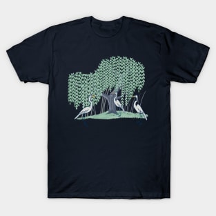 Herons and Weeping Willow T-Shirt